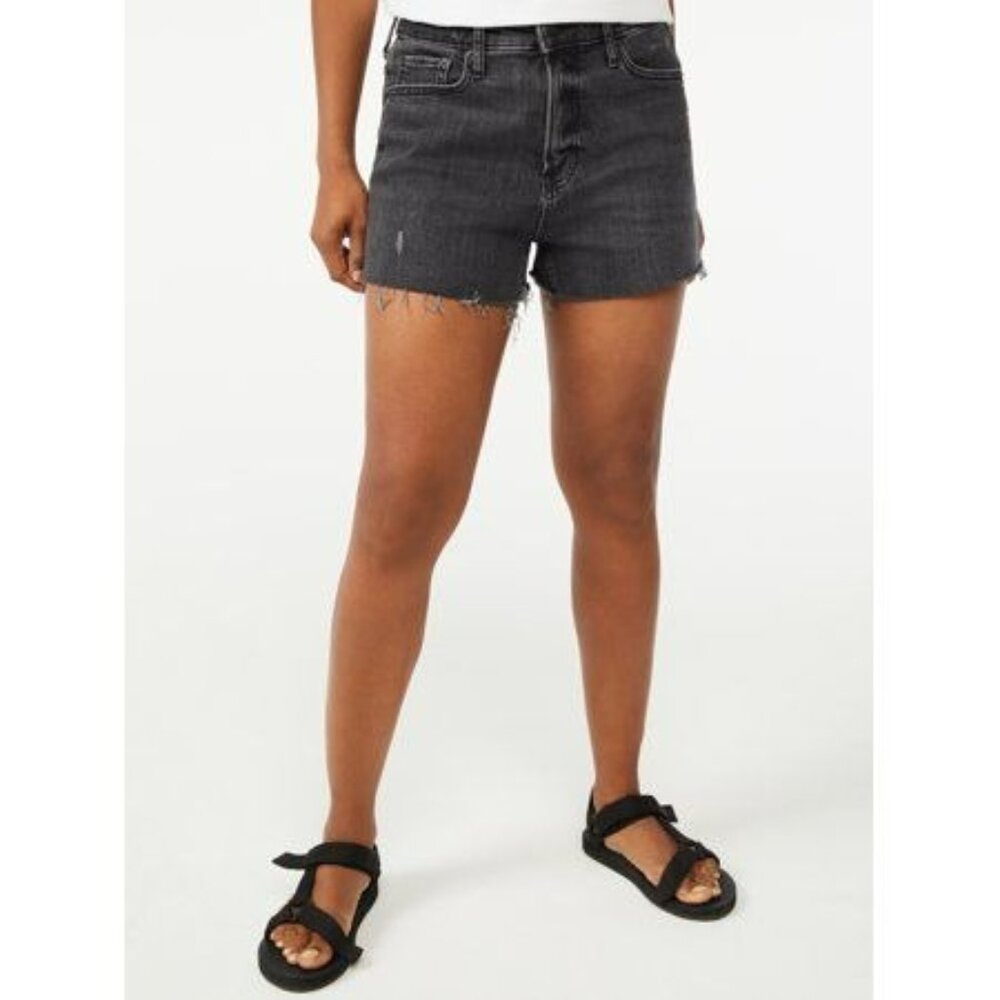 New Free Assembly Women 90s Cut Off Shorts Women's Size 18 Black